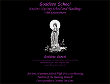 Tablet Screenshot of goddessschool.com